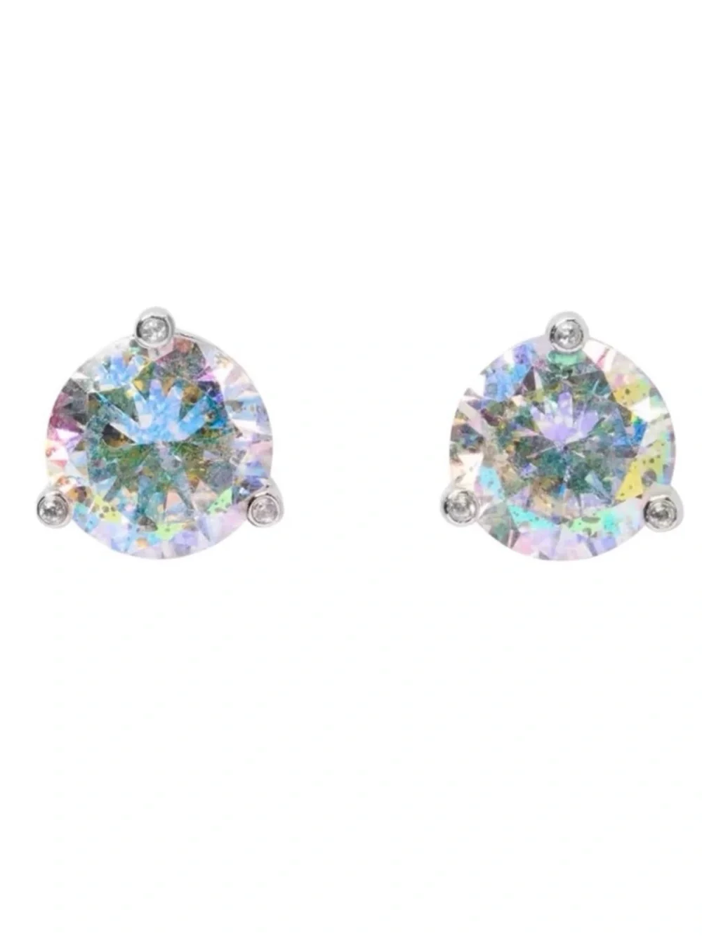 Kate Spade Rise & Shine Iridescent CZ Crystal Stud Earrings NWT